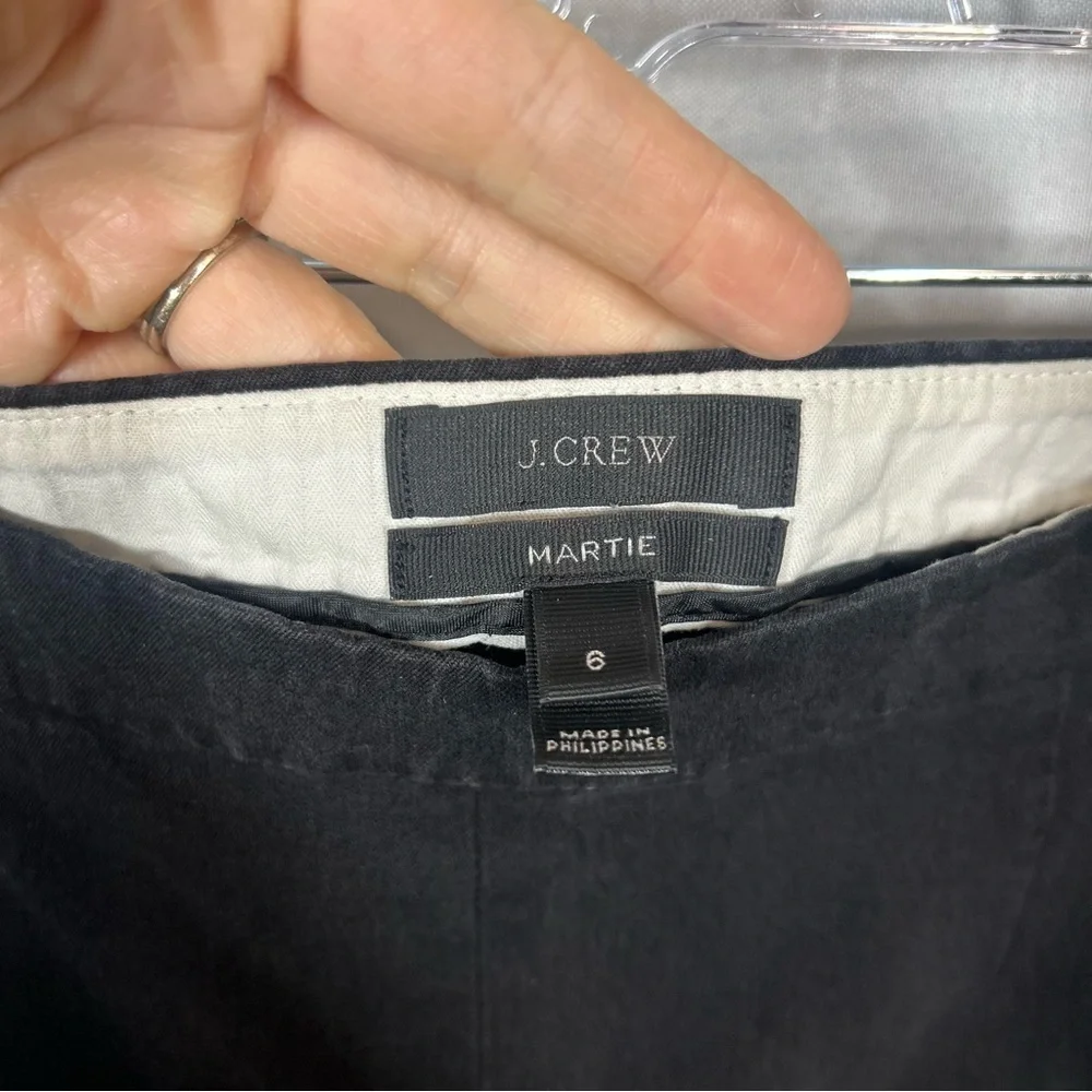 J Crew | Martie Cropped Black Dress Pants Slacks Trousers Women’s Size 6